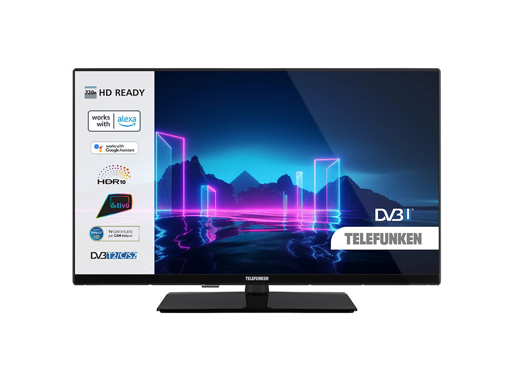 Telefunken TE32750B45V2D TV 81,3 cm (32") HD Smart TV Wi-Fi Nero 250 cd/m²