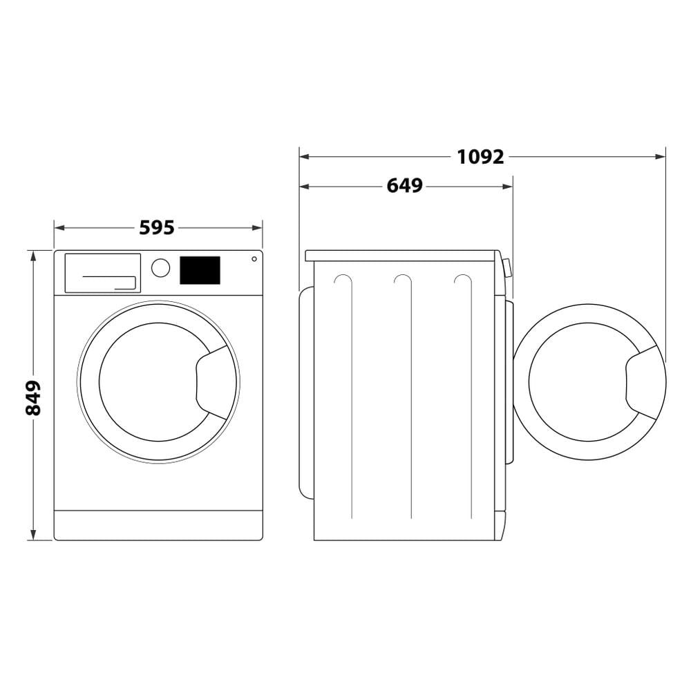 Whirlpool Asciugatrice a libera installazione - FFT M11 9X2BS IT R